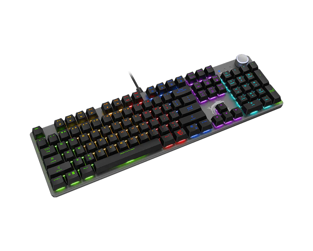 Tastiera Gaming MSI FORGE GK320 Meccanica Switch Red Hot-Swap RGB USB 2.0 Layout Full Size 104/105/108 Tasti