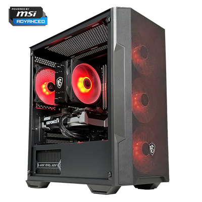 GLADIO MSI - Pc gaming Ryzen 5 7500F, RTX 5060 8GB, Ram 16Gb 6000Mhz Ddr5, SSD NVMe 1000Gb, Dissipatore ad Aria, Windows 11 Pro