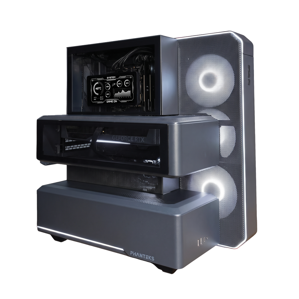 INVICTO V1 - Pc gaming Ryzen 7 7800X3D, RTX 5070 12GB, Ram 32Gb 6000Mhz Ddr5, SSD NVMe 1000Gb, Dissipatore a Liquido 360mm , Windows 11 Pro