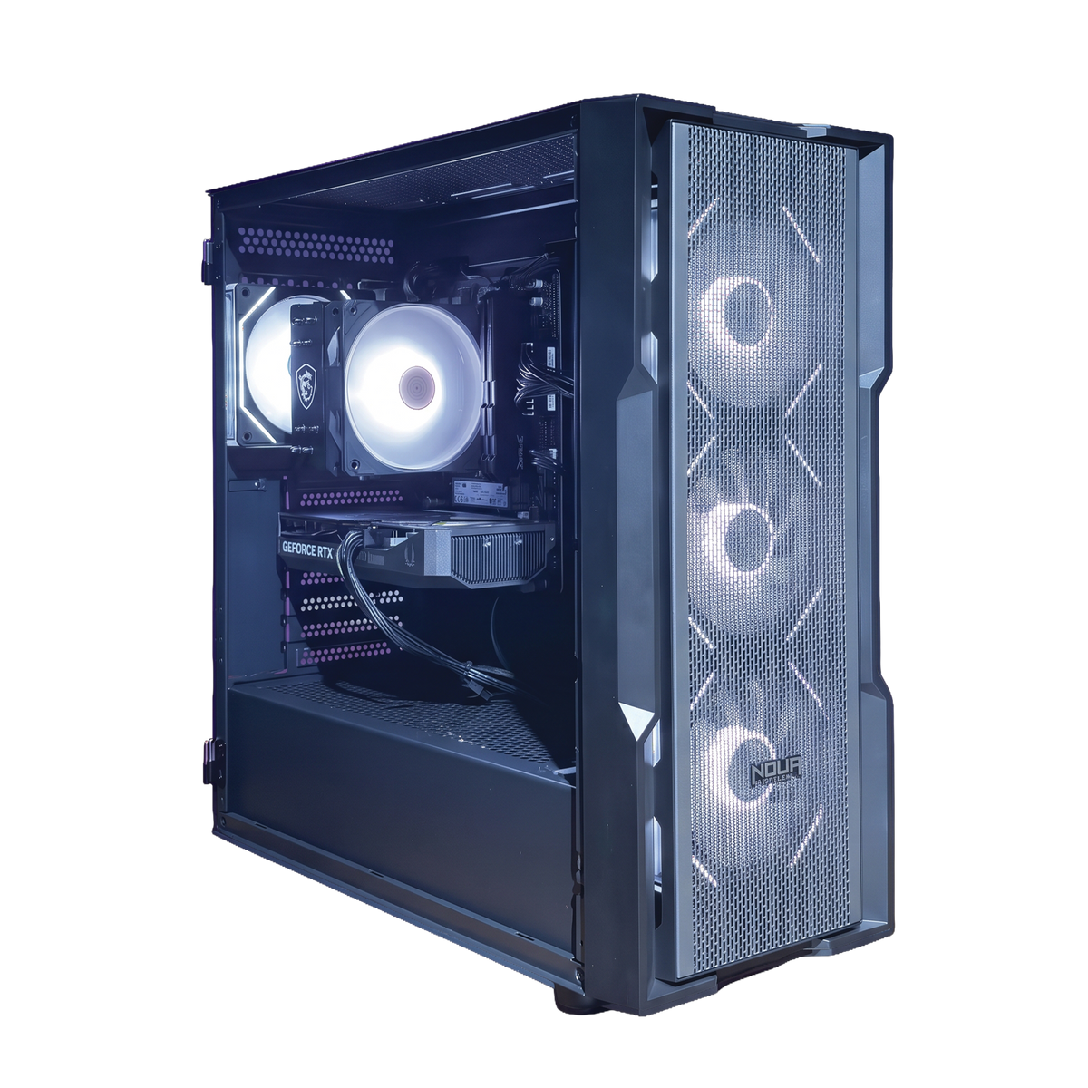 GLADIO V14 - Pc gaming Ryzen 5 5600, RTX 5050 8Gb, Ram 16Gb 3600Mhz Ddr4, SSD NVMe 1000Gb, Dissipatore ad Aria, Windows 11 Pro
