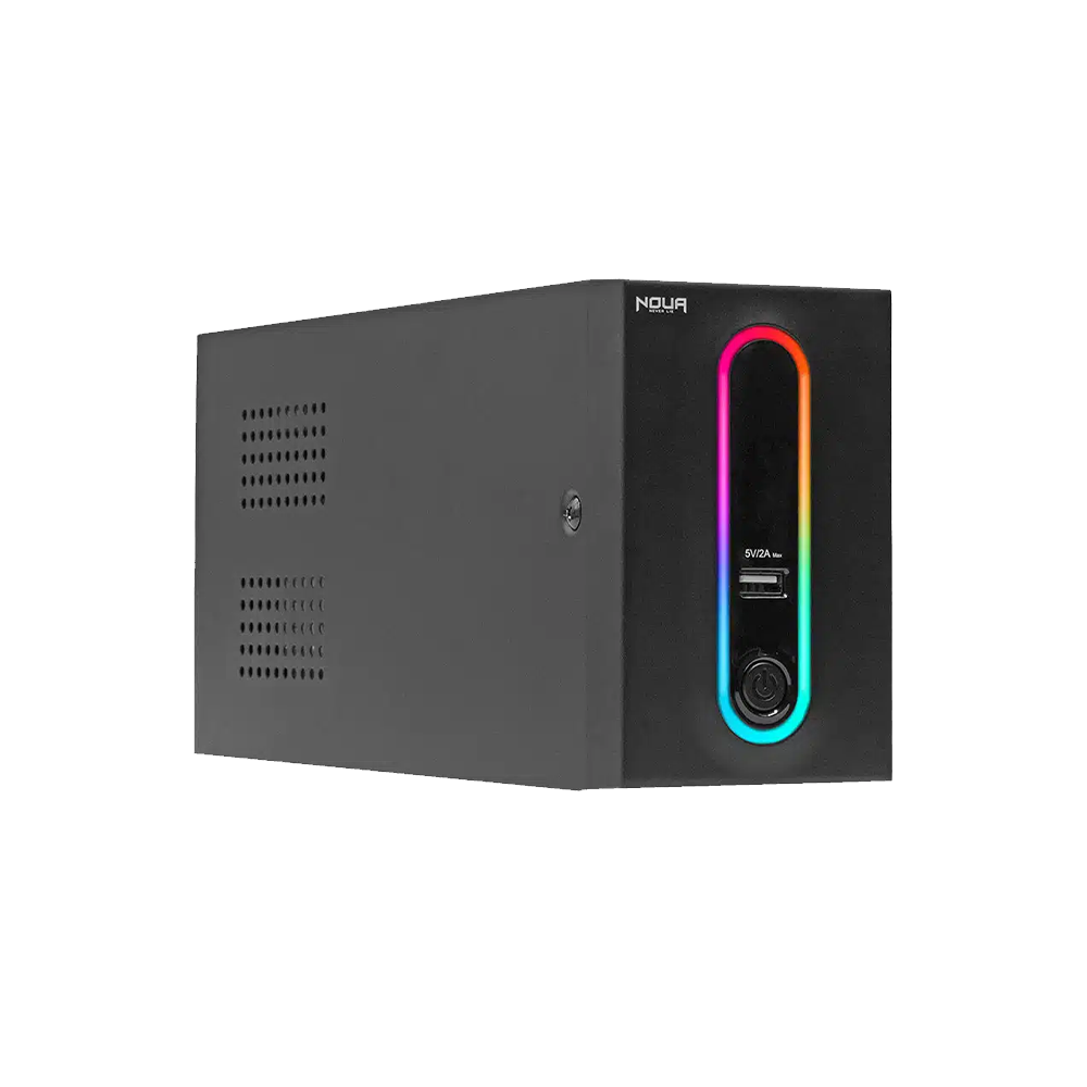 UPS Noua Zeus 1200VA – Gruppo di Continuità Line-Interactive 720W con AVR, 4 Uscite Schuko e Porta USB