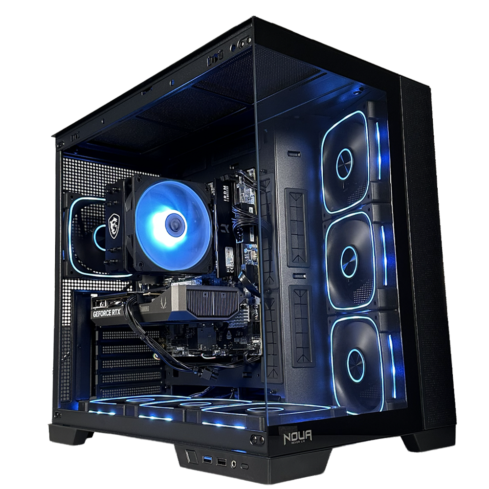 GLADIO V3 - Pc gaming Ryzen 5 7500F, RTX 5060 8GB, Ram 16Gb 6000Mhz Ddr5, SSD NVMe 1000Gb, Dissipatore ad Aria, Windows 11 Pro