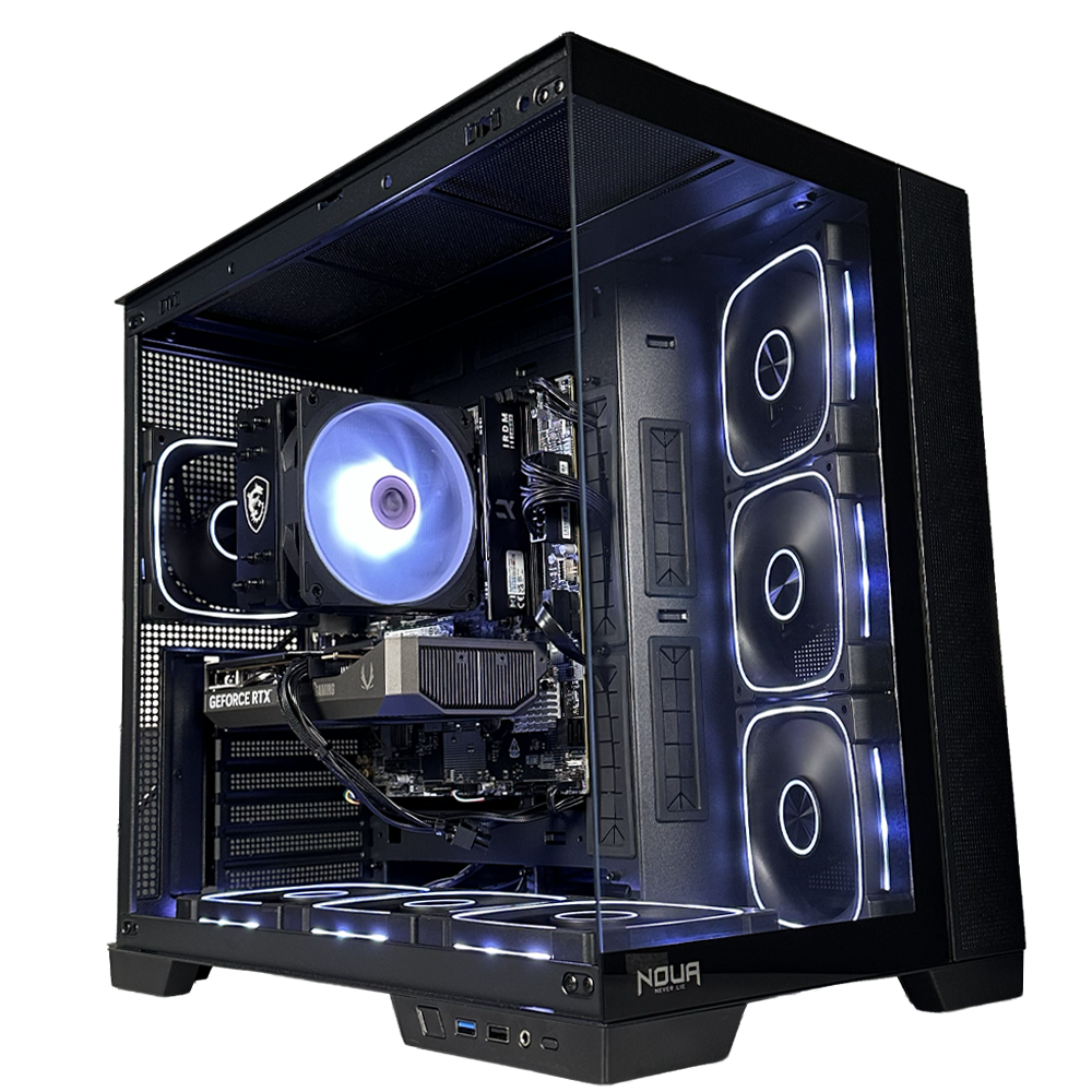 GLADIO V3 - Pc gaming Ryzen 5 7500F, RTX 5060 8GB, Ram 16Gb 6000Mhz Ddr5, SSD NVMe 1000Gb, Dissipatore ad Aria, Windows 11 Pro