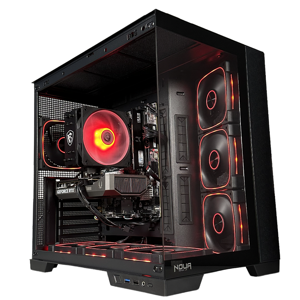 GLADIO V3 - Pc gaming Ryzen 5 7500F, RTX 5060 8GB, Ram 16Gb 6000Mhz Ddr5, SSD NVMe 1000Gb, Dissipatore ad Aria, Windows 11 Pro